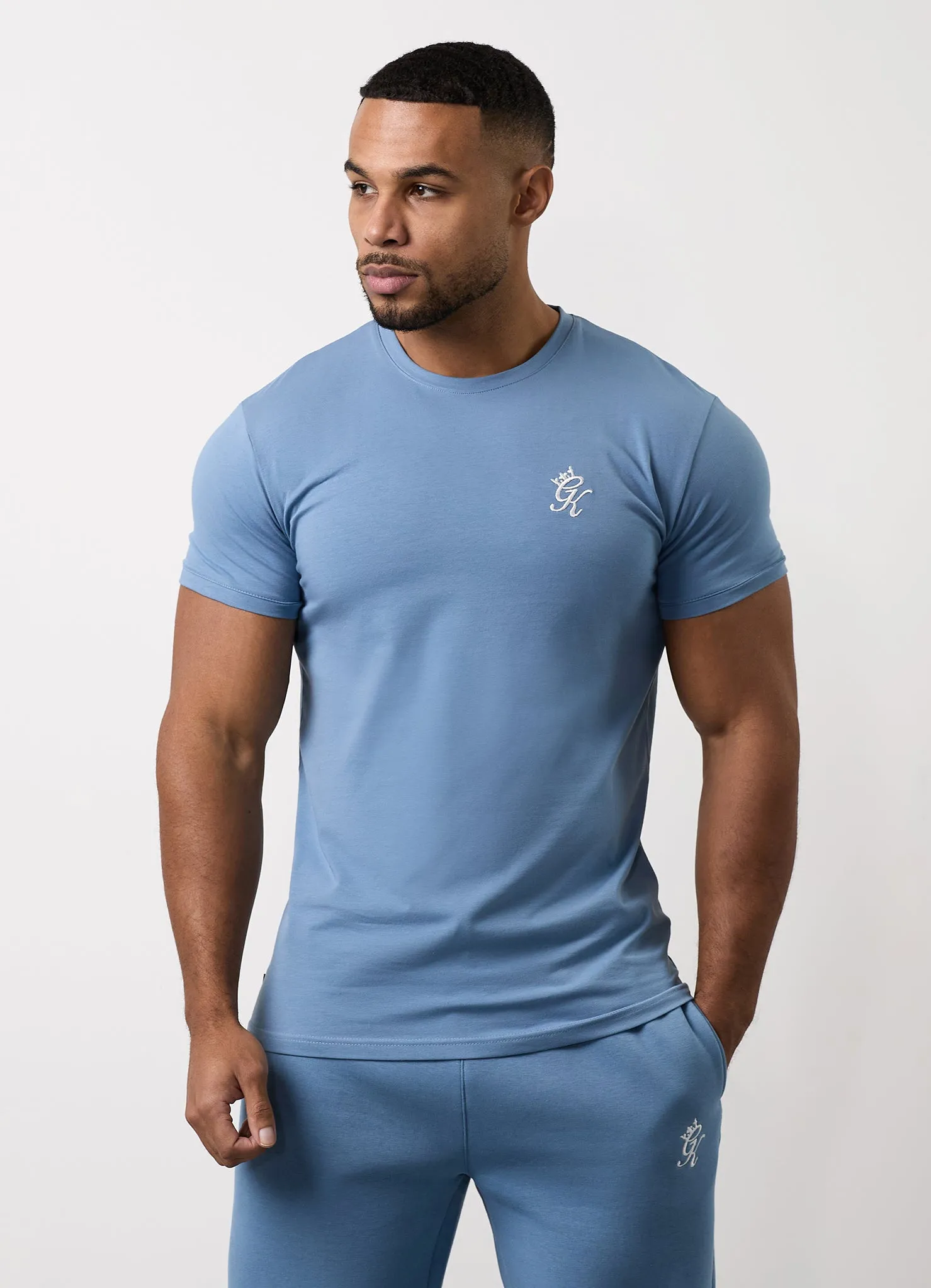 Gym King Fundamental Jersey Tee - Blue Shadow sold by The Gym King product image thumbnail 5