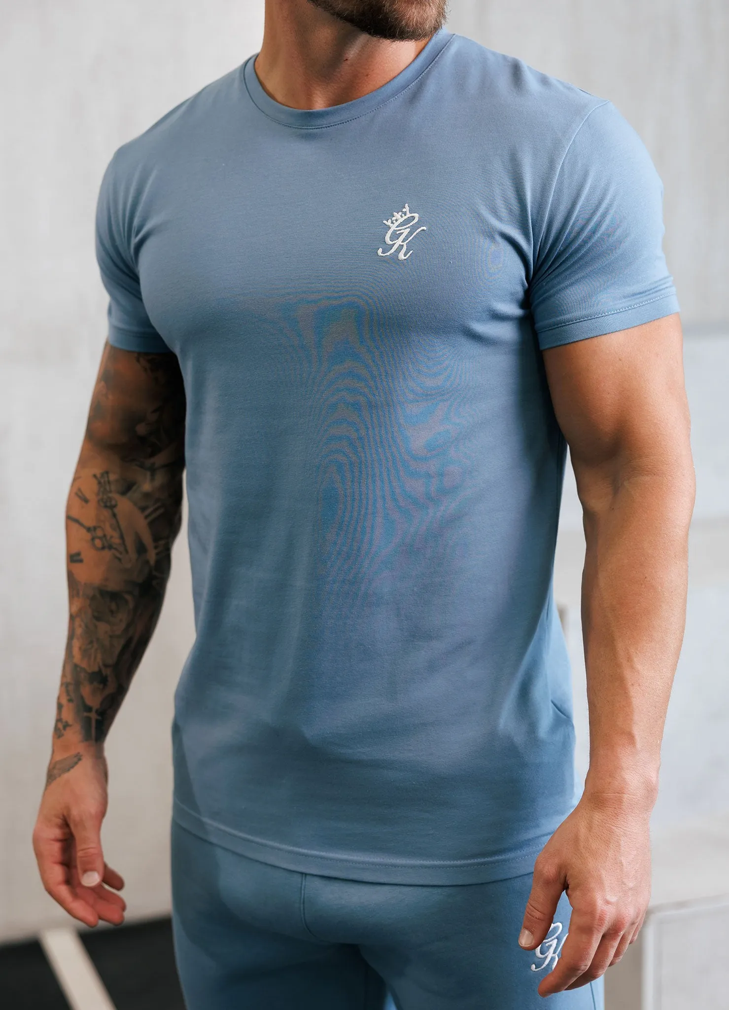 Gym King Fundamental Jersey Tee - Blue Shadow sold by The Gym King product image thumbnail 3