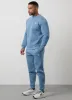 Gym King Fundamental Fleece Crew Tracksuit - Blue Shadow sold by The Gym King