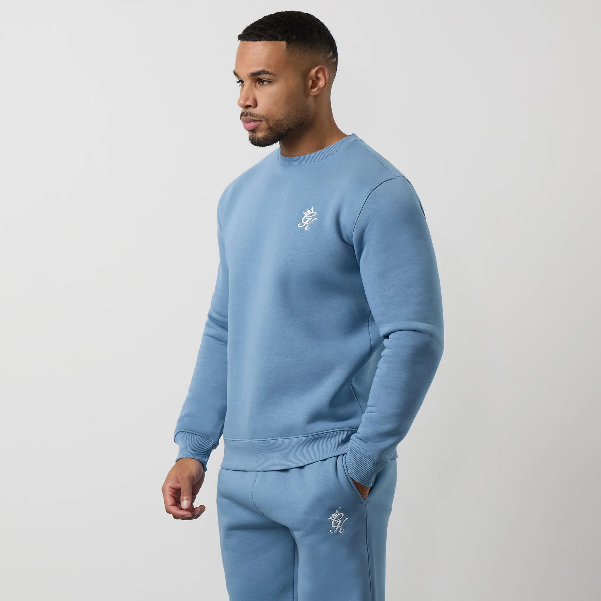 Gym King Fundamental Fleece Crew - Blue Shadow sold by The Gym King product image thumbnail 2