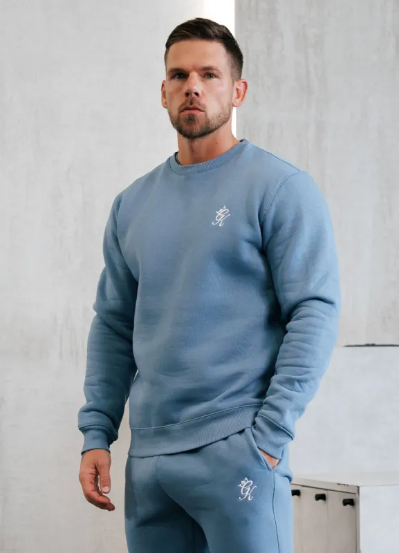 Gym King Fundamental Fleece Crew - Blue Shadow sold by The Gym King
