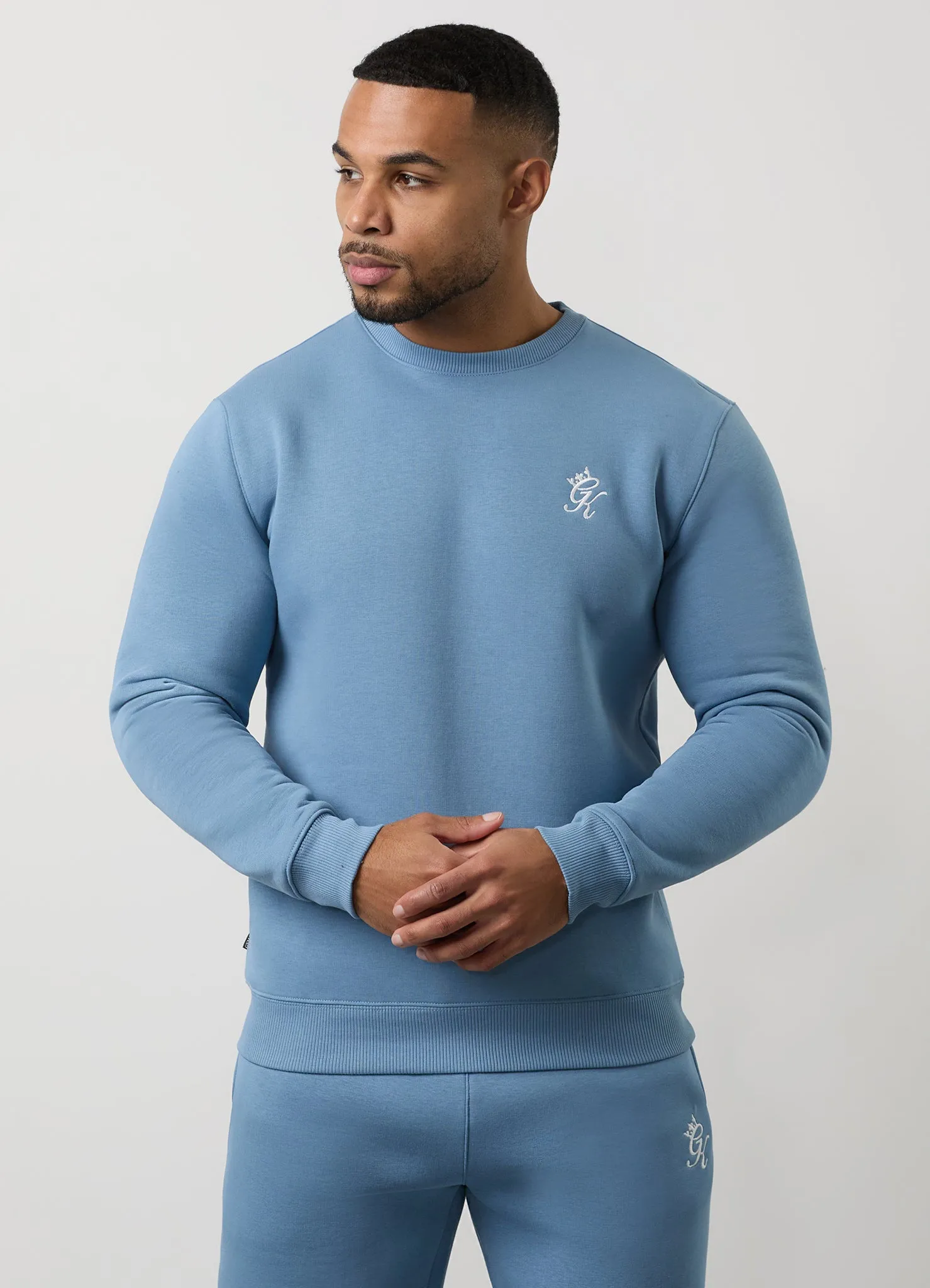 Gym King Fundamental Fleece Crew - Blue Shadow sold by The Gym King product image thumbnail 5