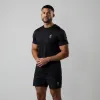 Gym King Geometric Knit Tee - Black sold by The Gym King