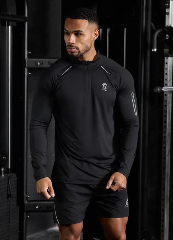 Gym King Flex 2.0 1/4 Zip Funnel - Black sold by The Gym King