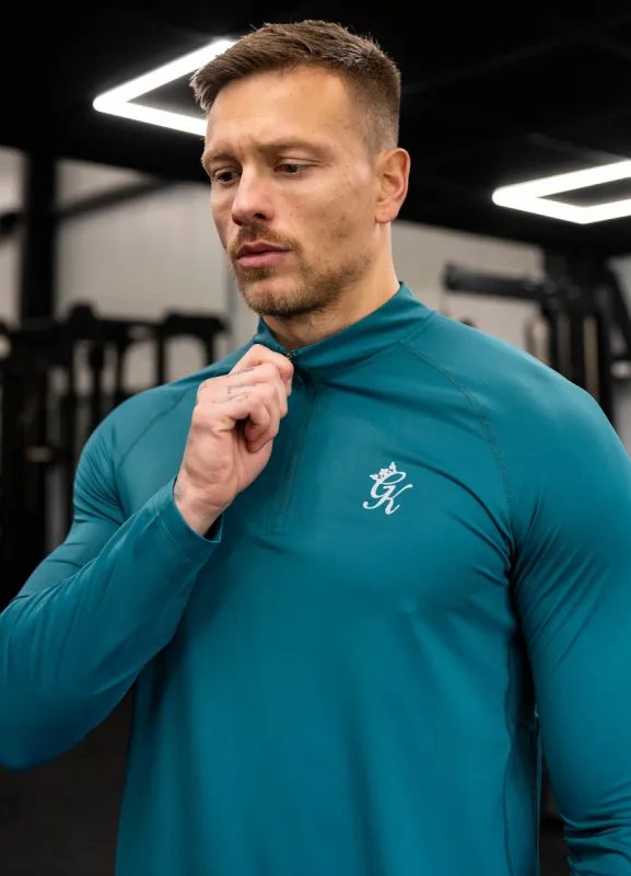 Gym King Energy 1/4 Zip Funnel - Deep Pine sold by The Gym King