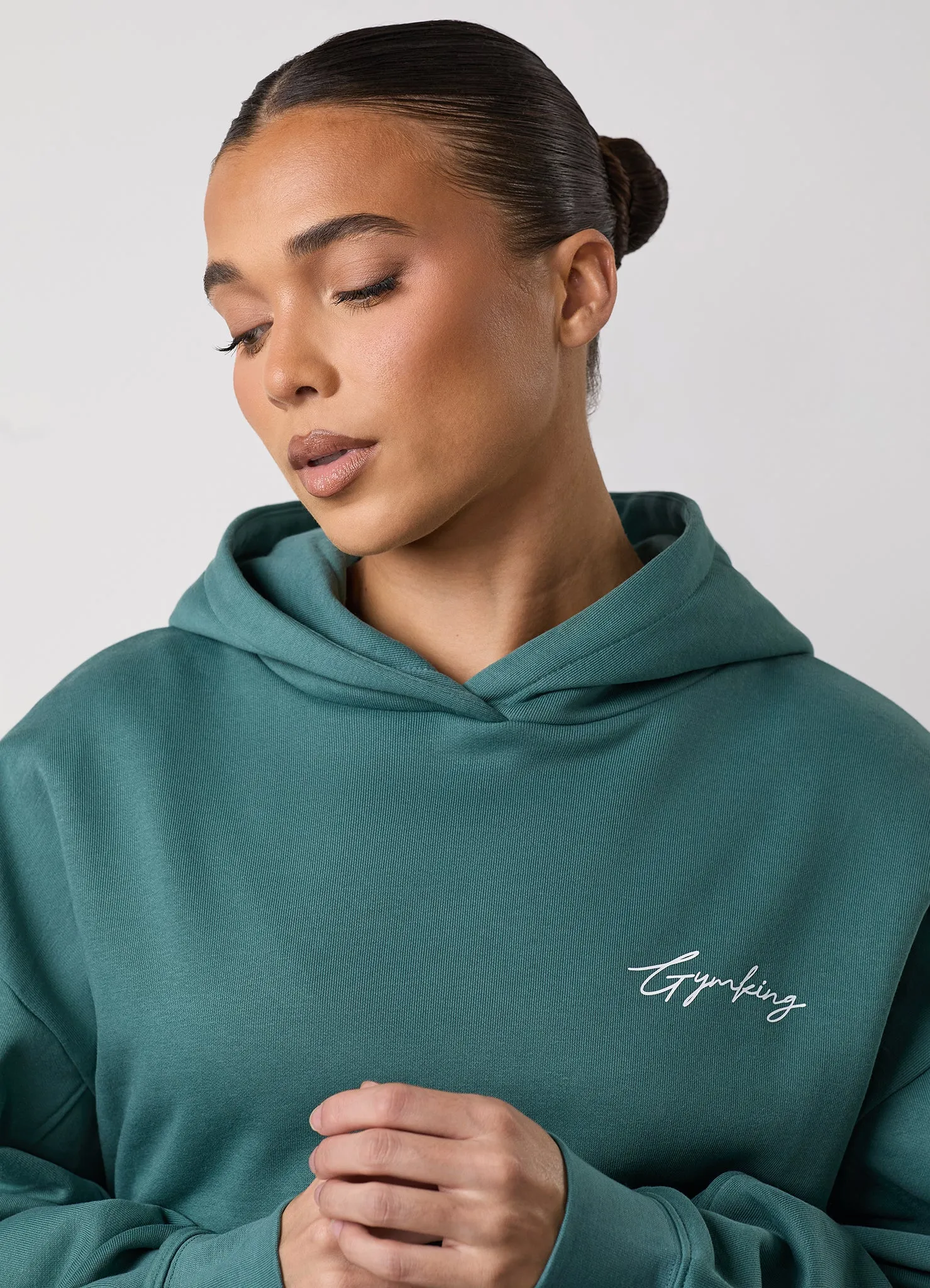 Gym King Reset Fleece Hood - Dusky Fern sold by The Gym King product image thumbnail 4