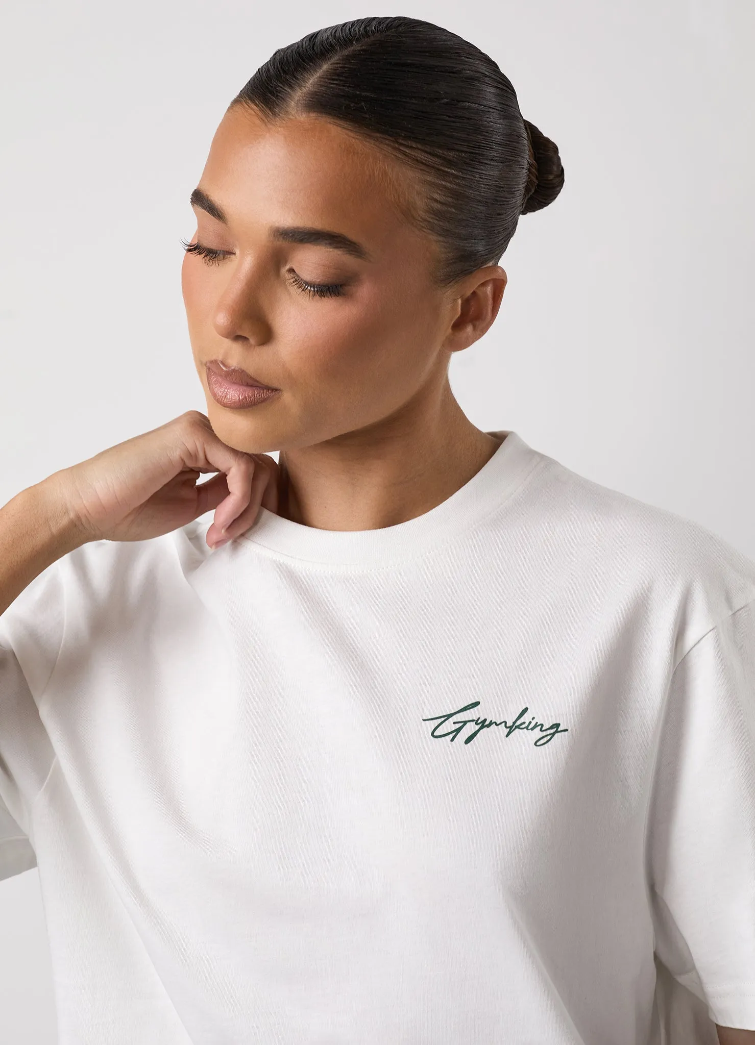 Gym King Reset Jersey BF Tee - Cream sold by The Gym King product image thumbnail 4