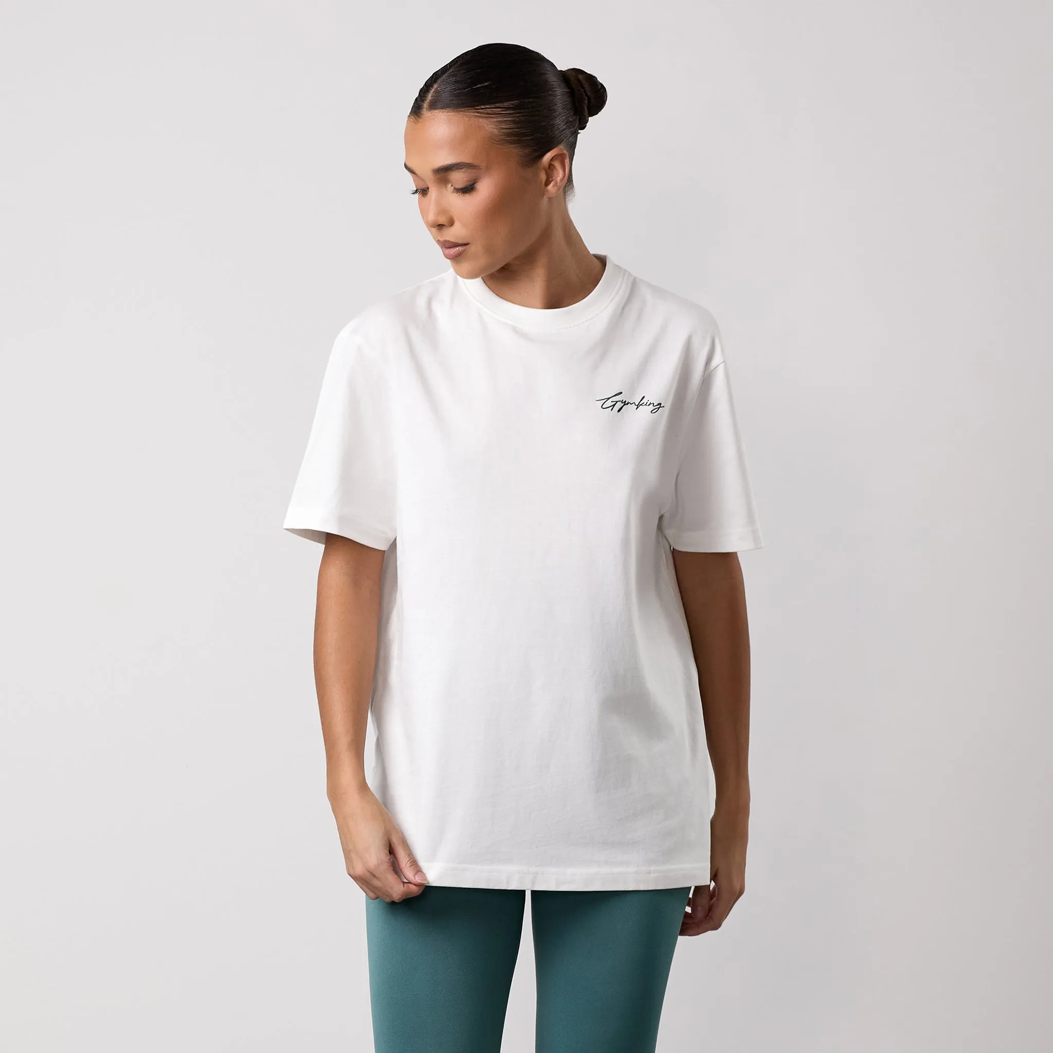 Gym King Reset Jersey BF Tee - Cream sold by The Gym King product image thumbnail 2
