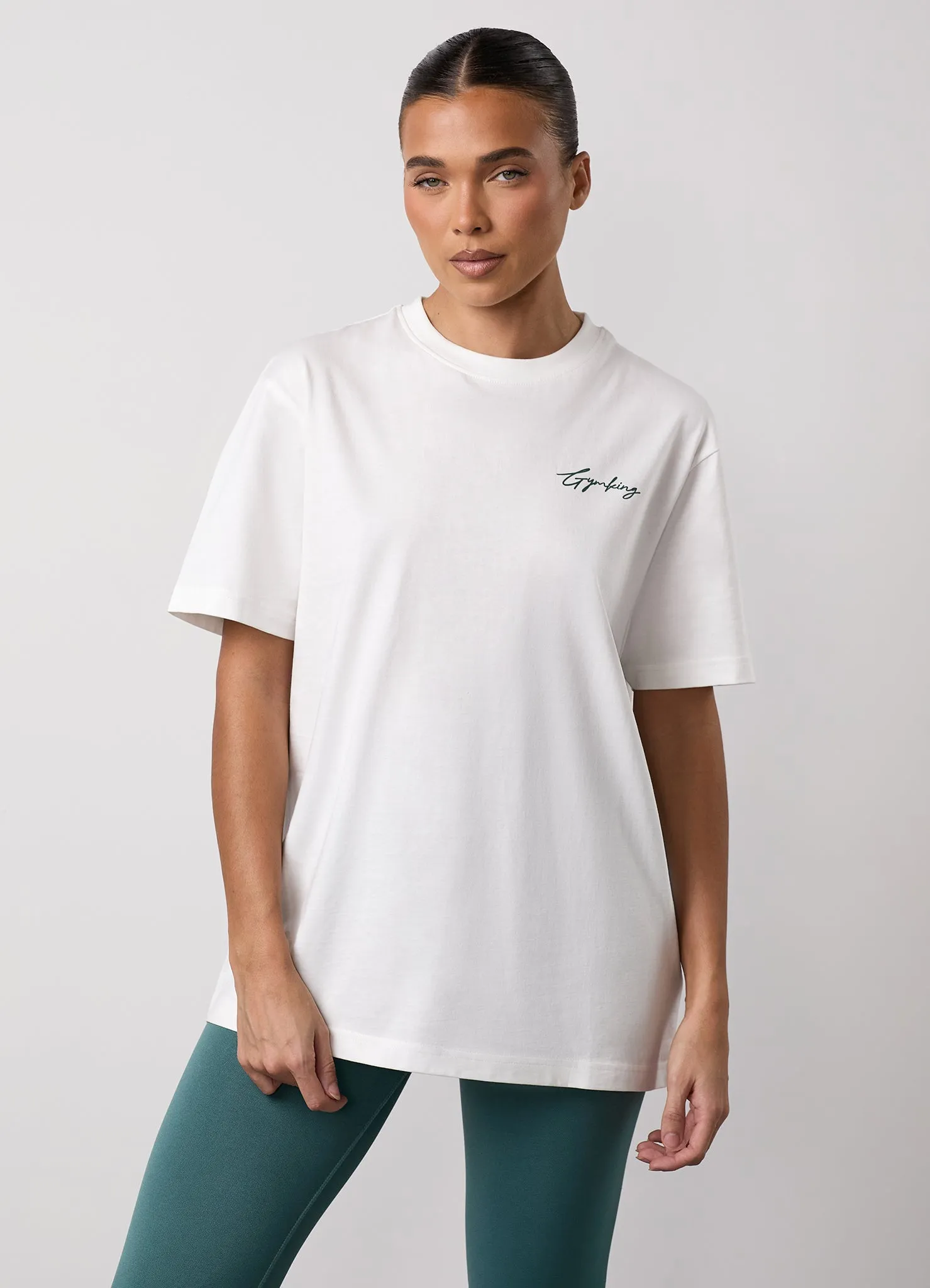 Gym King Reset Jersey BF Tee - Cream sold by The Gym King product image thumbnail 5