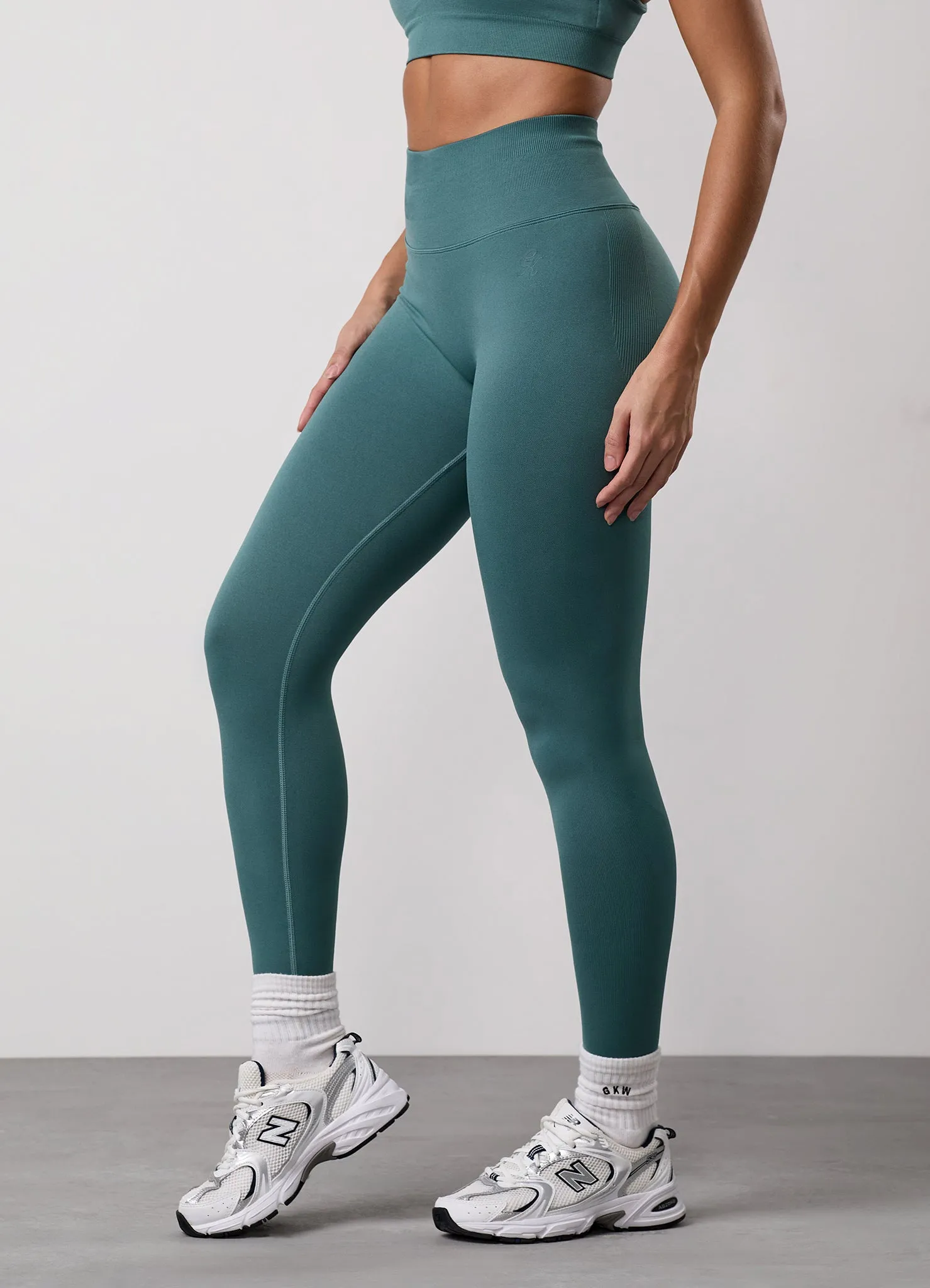 Gym King Sculpt Seamless Legging - Dusky Fern sold by The Gym King