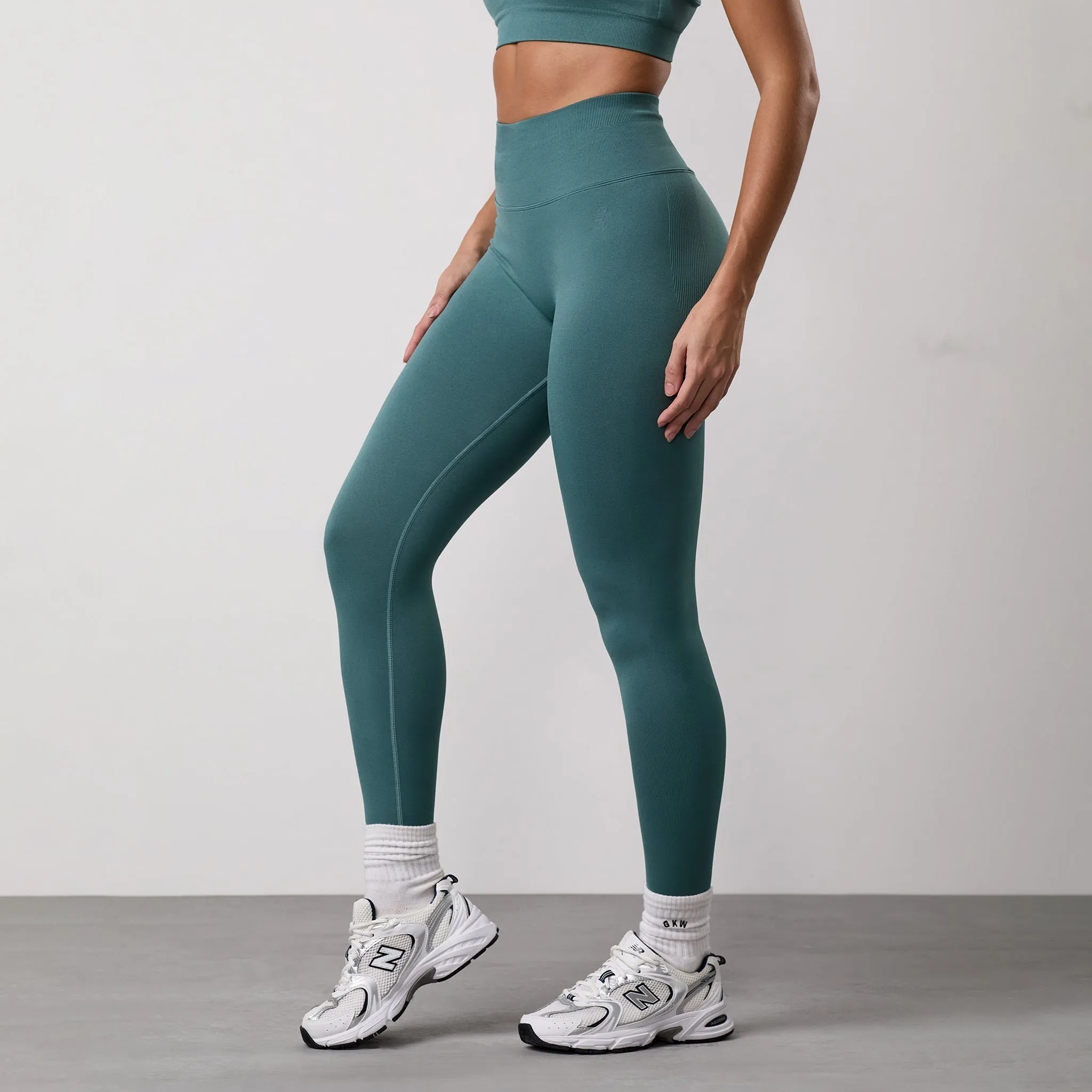 Gym King Sculpt Seamless Legging - Dusky Fern sold by The Gym King product image thumbnail 2
