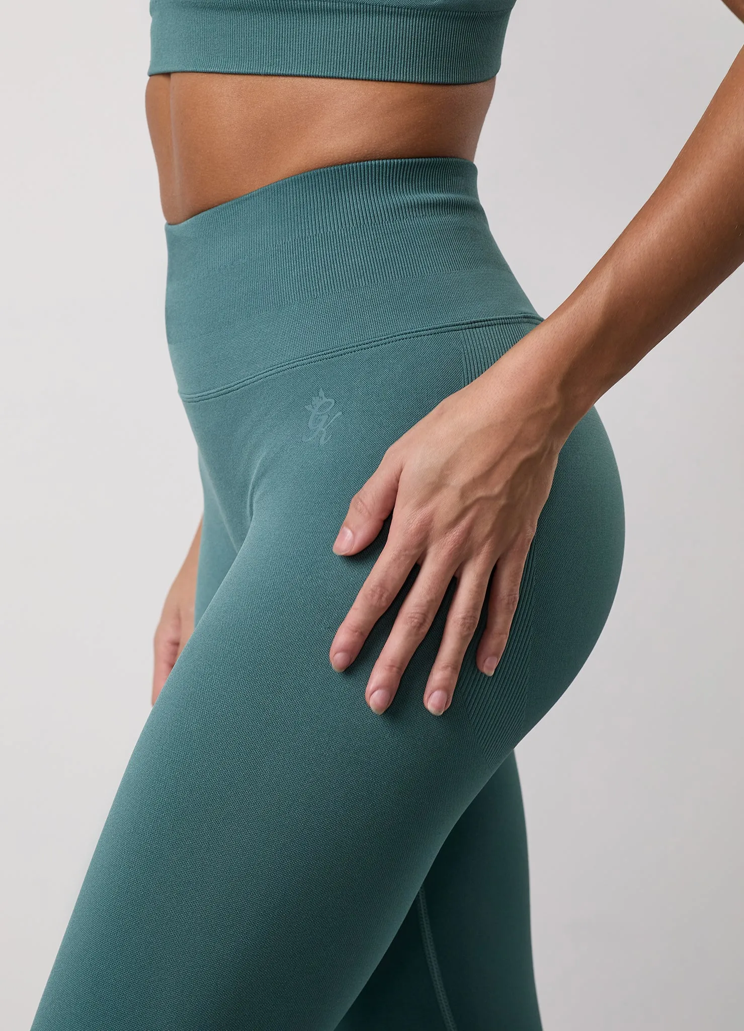 Gym King Sculpt Seamless Legging - Dusky Fern sold by The Gym King product image thumbnail 5