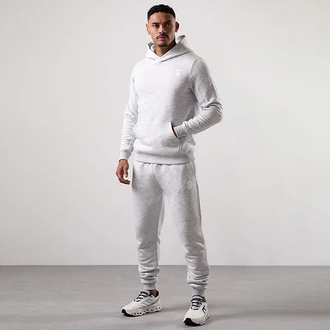Gym King Emblem Fleece Hood Tracksuit - Snow Marl sold by The Gym King product image thumbnail 2