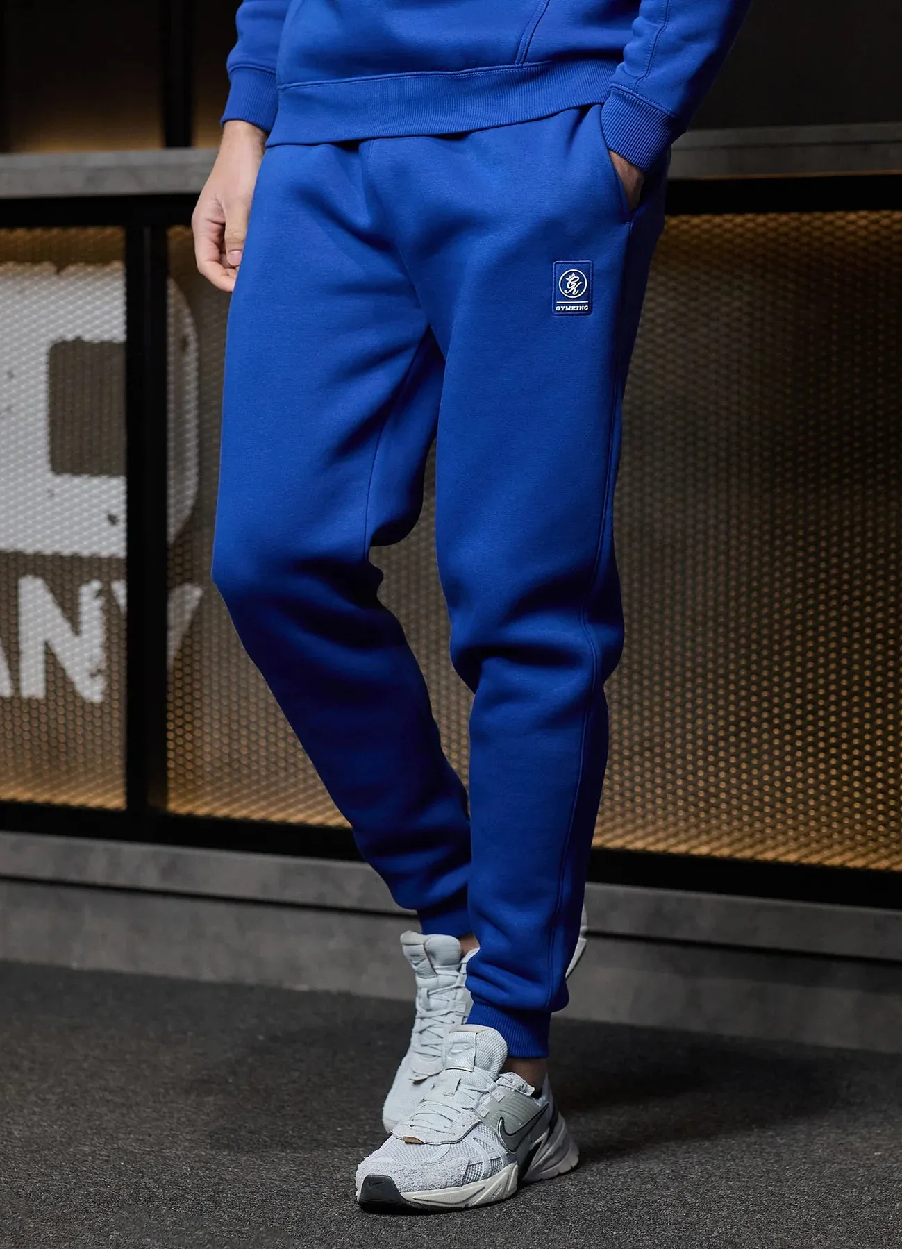 Gym King Emblem Fleece Hood Tracksuit - Royal Blue sold by The Gym King product image thumbnail 4