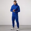 Gym King Emblem Fleece Hood Tracksuit - Royal Blue sold by The Gym King