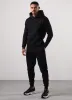 Gym King Emblem Fleece Hood Tracksuit - Black sold by The Gym King