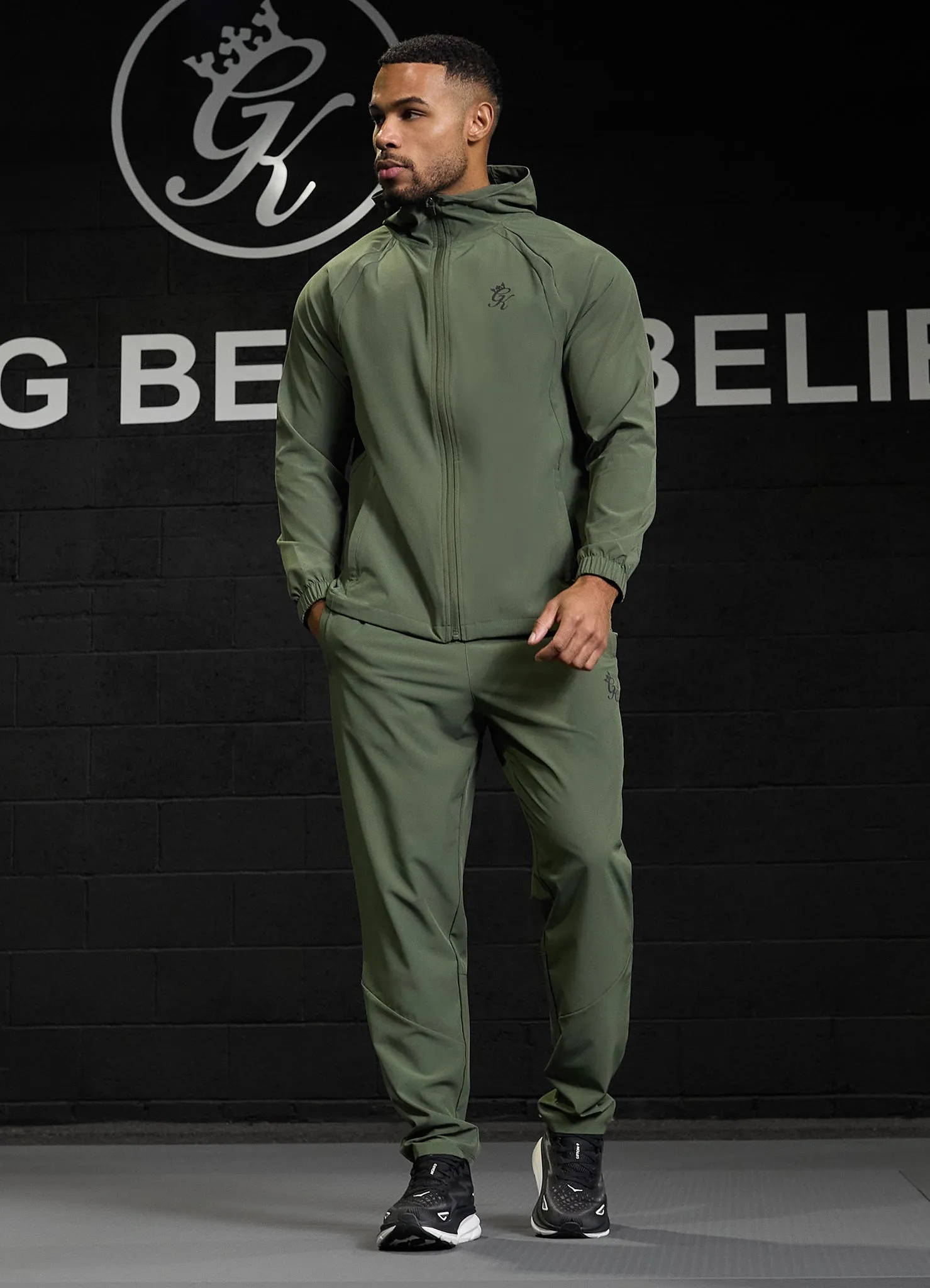 Gym King Flex 2.0 Full Zip Hood Tracksuit - Green sold by The Gym King