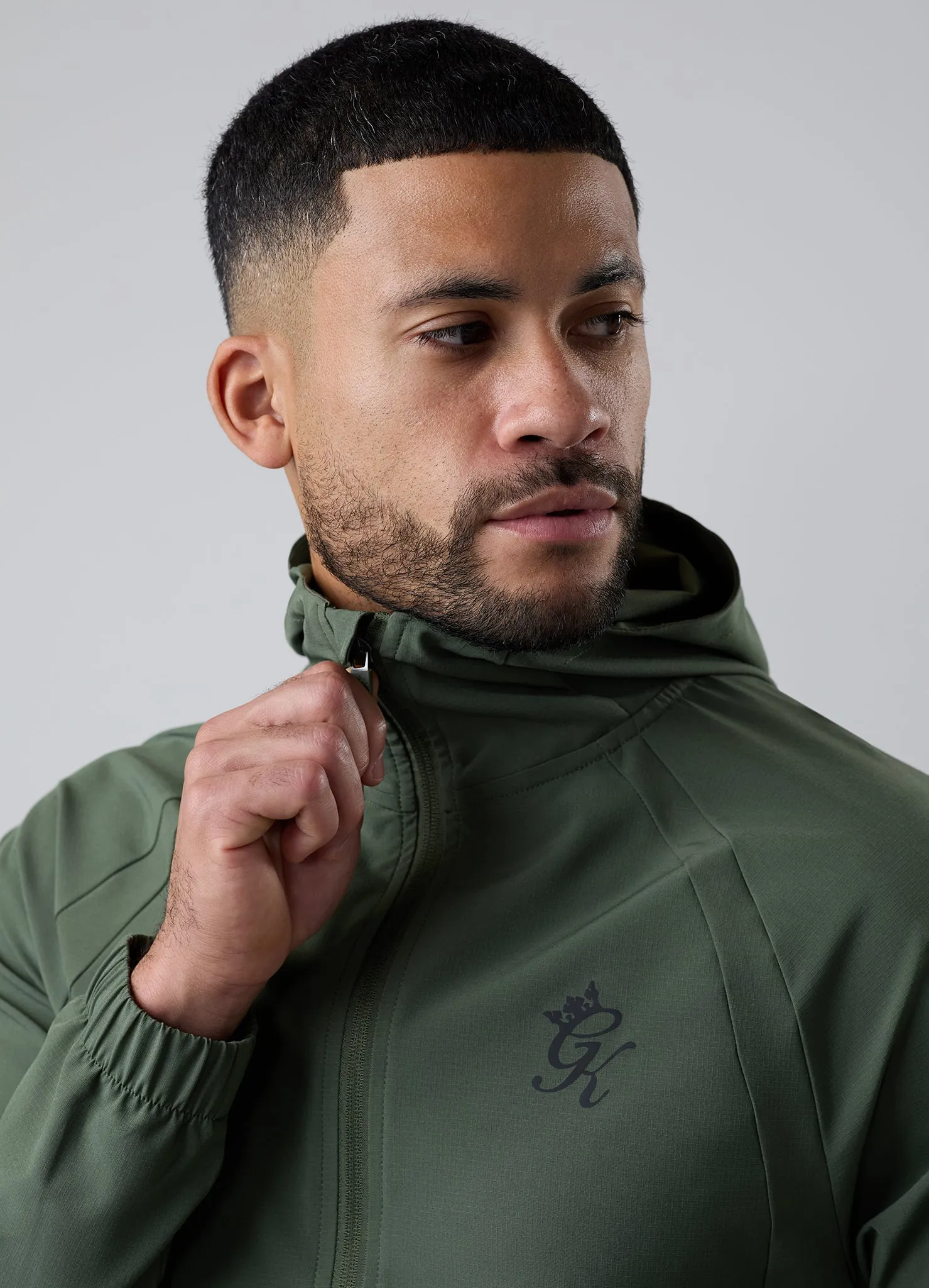 Gym King Flex 2.0 Full Zip Hood Tracksuit - Green sold by The Gym King product image thumbnail 5