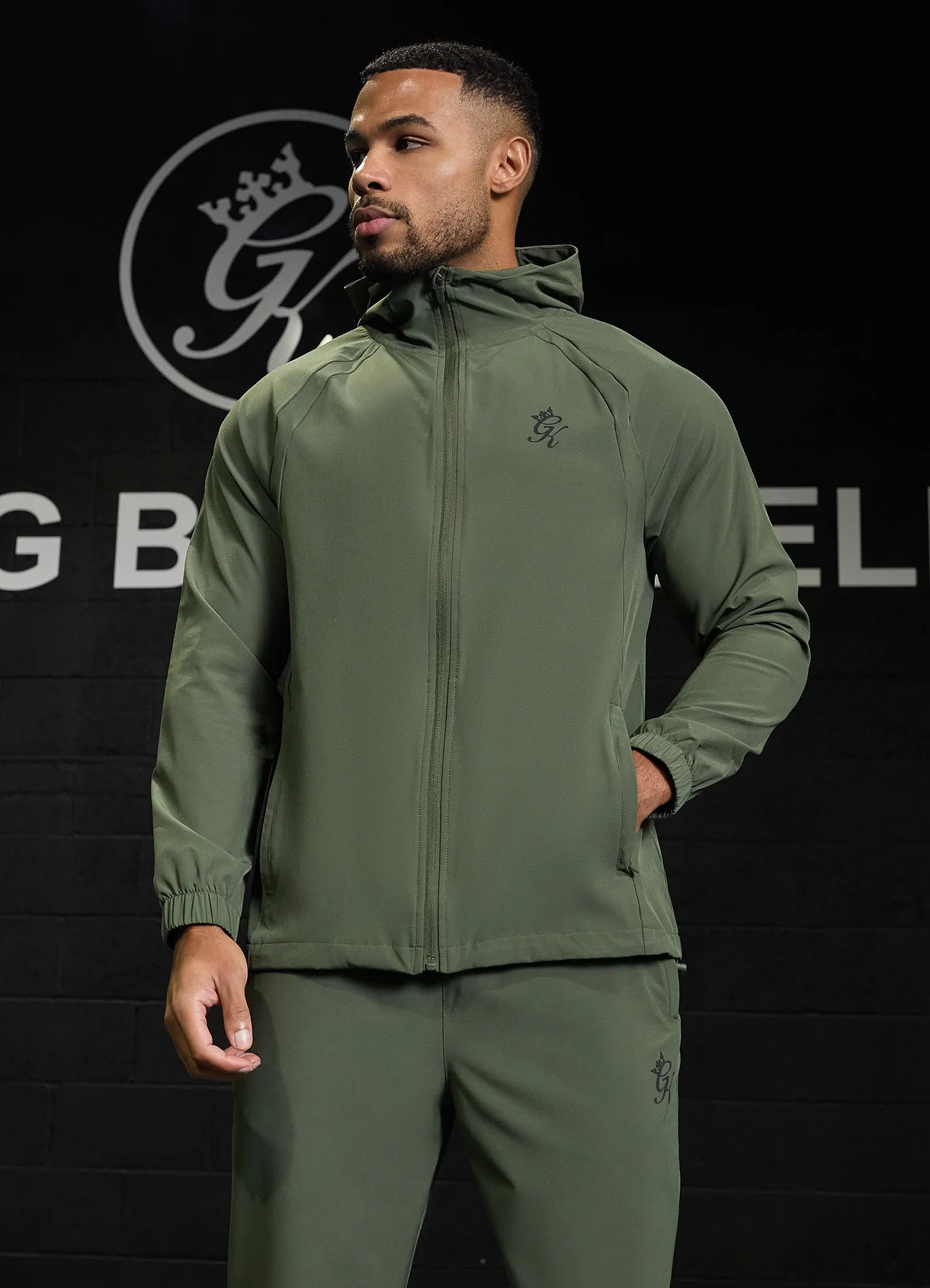 Gym King Flex 2.0 Full Zip Hood Tracksuit - Green sold by The Gym King product image thumbnail 3