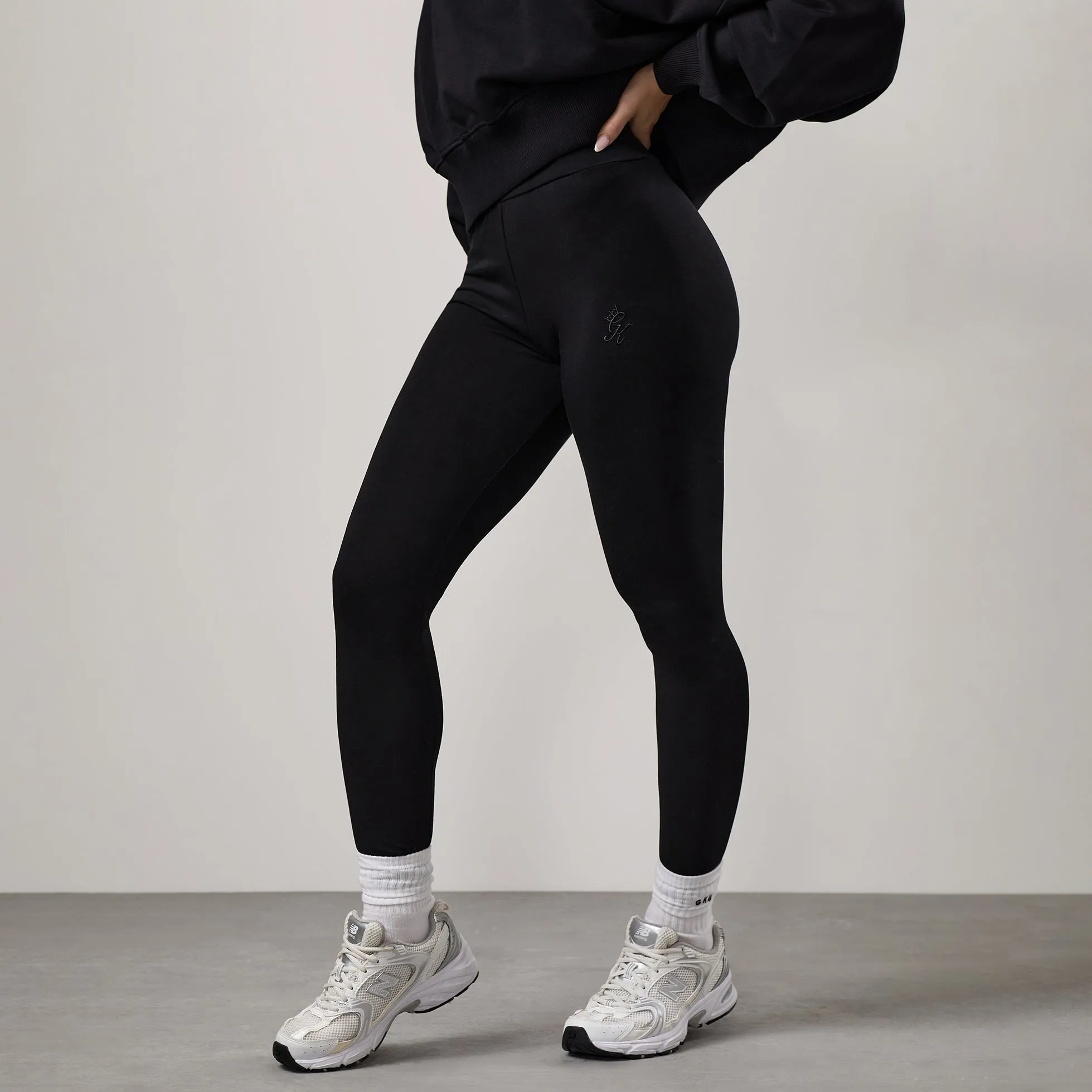 Gym King Fundamental Jersey Legging - Black sold by The Gym King product image thumbnail 2