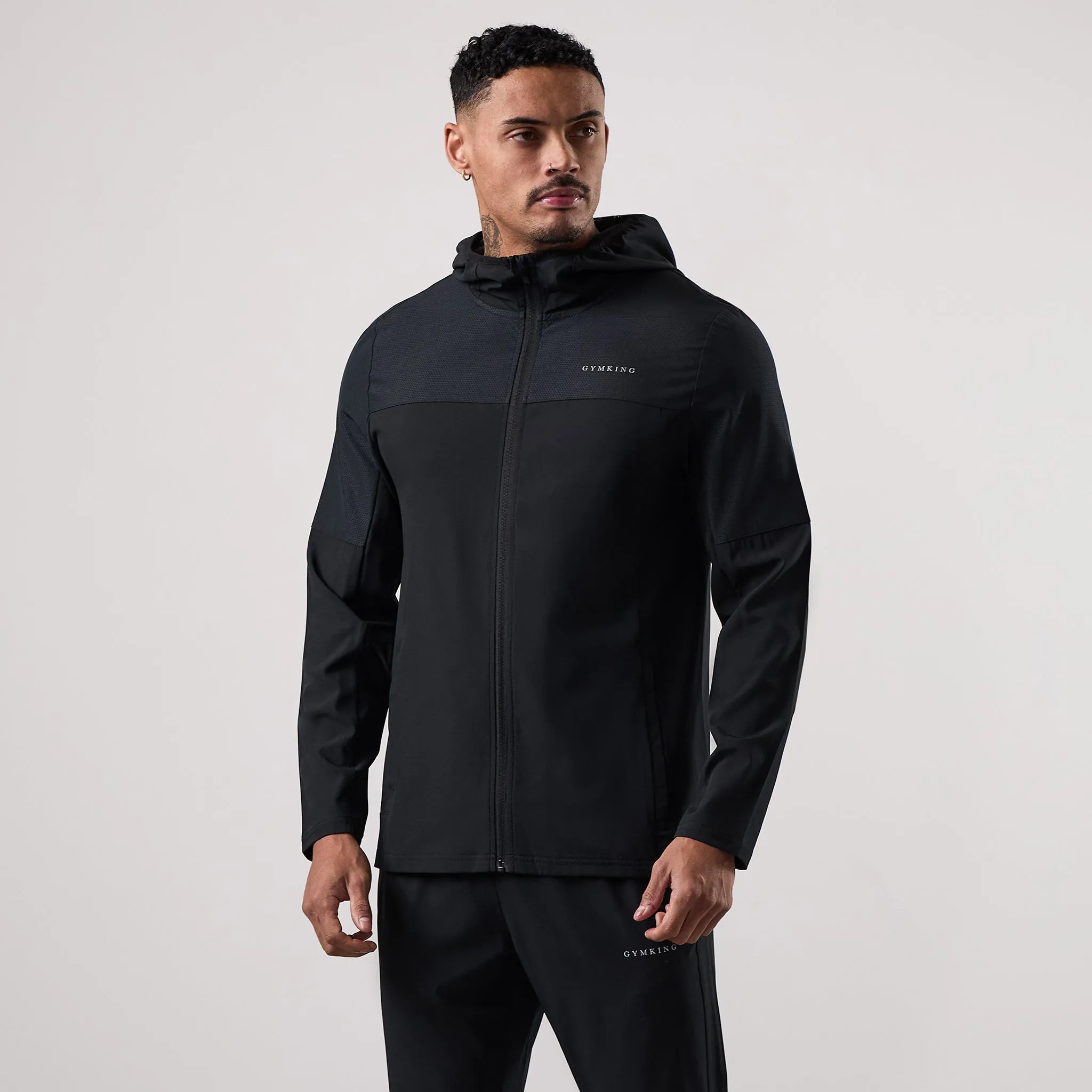 Gym King Hex Hood - Black/Fossil Grey sold by The Gym King product image thumbnail 2