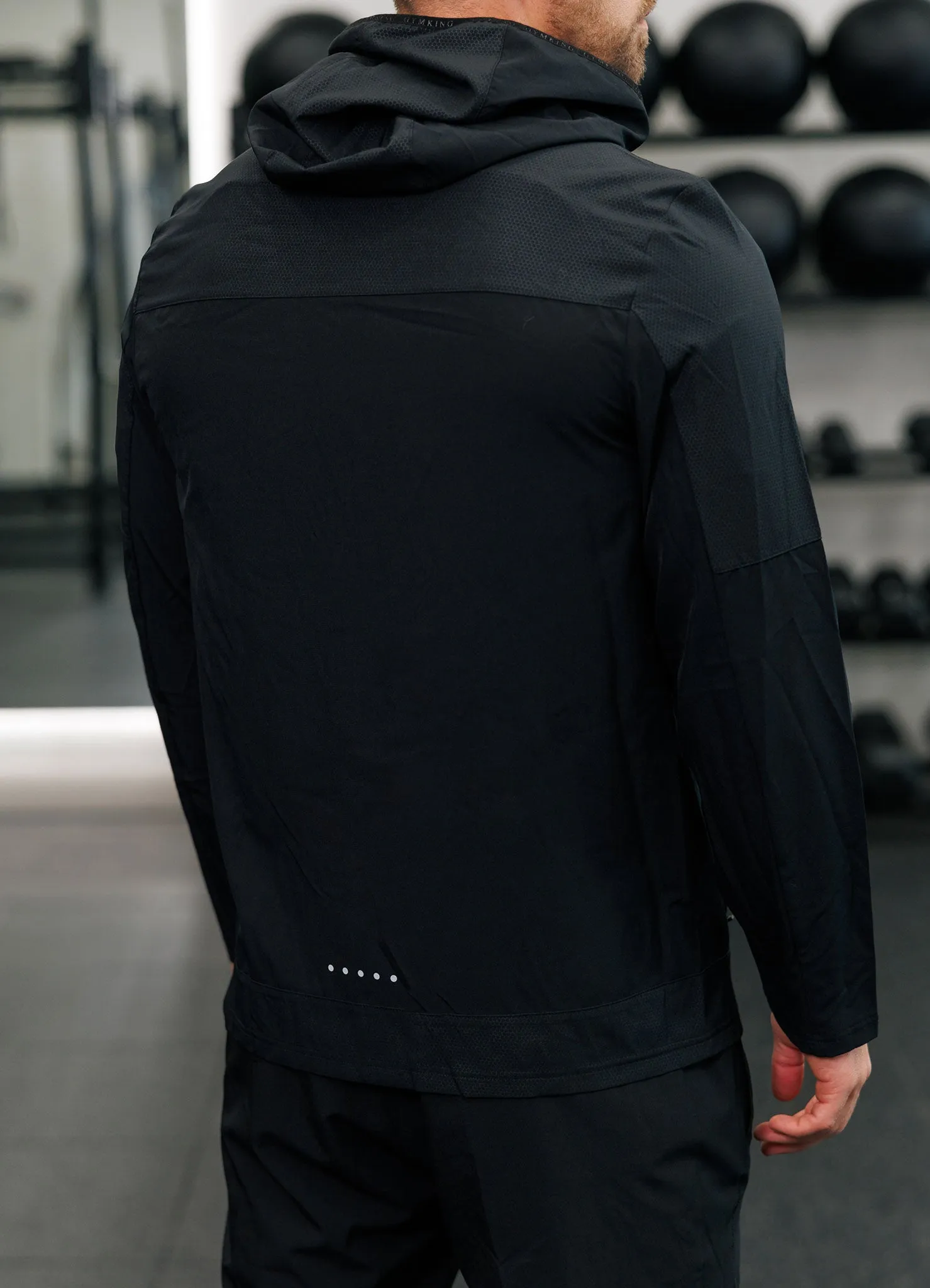 Gym King Hex Hood - Black/Fossil Grey sold by The Gym King product image thumbnail 3