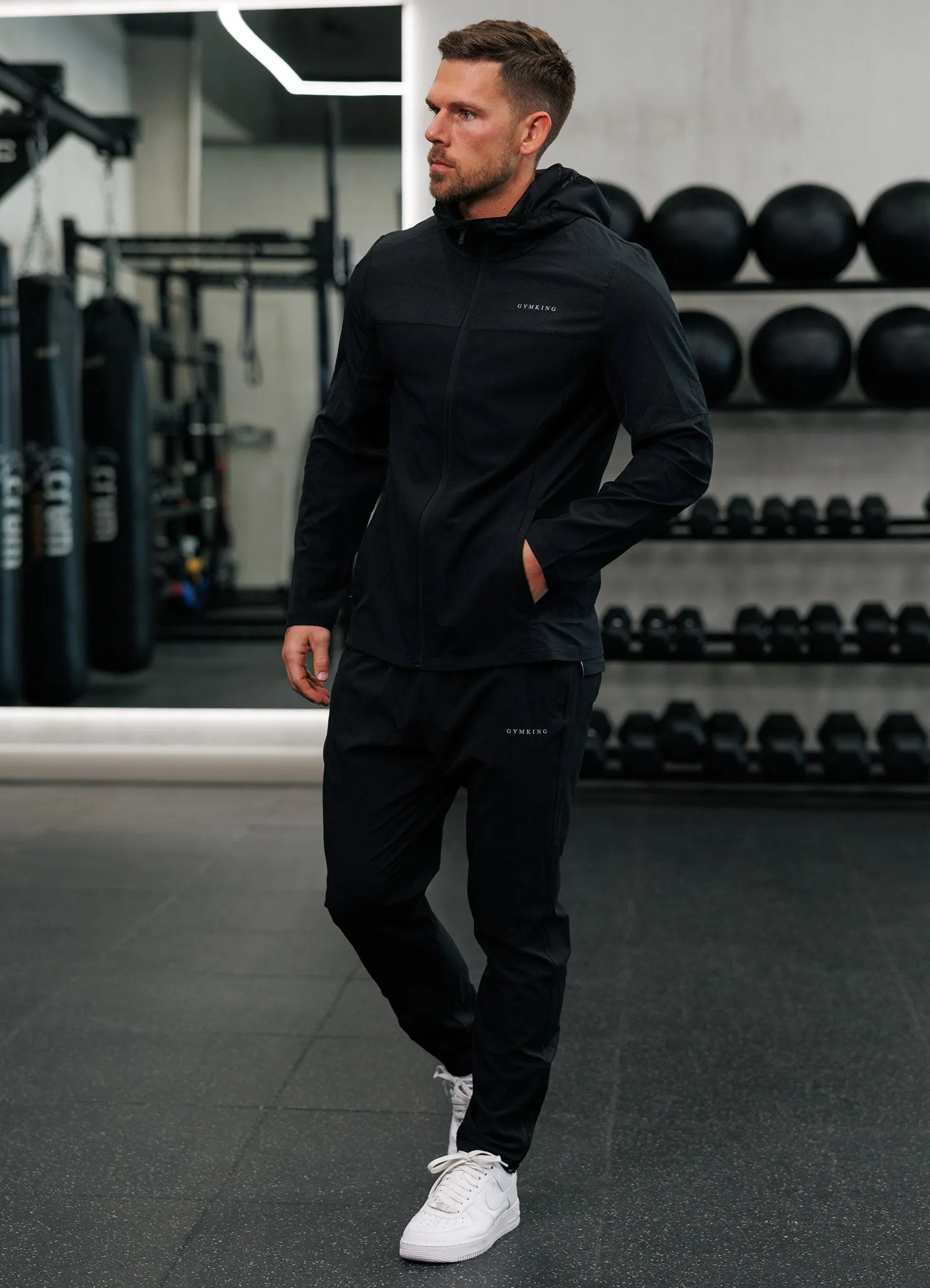 Gym King Hex Jogger - Black/Fossil Grey sold by The Gym King product image thumbnail 4