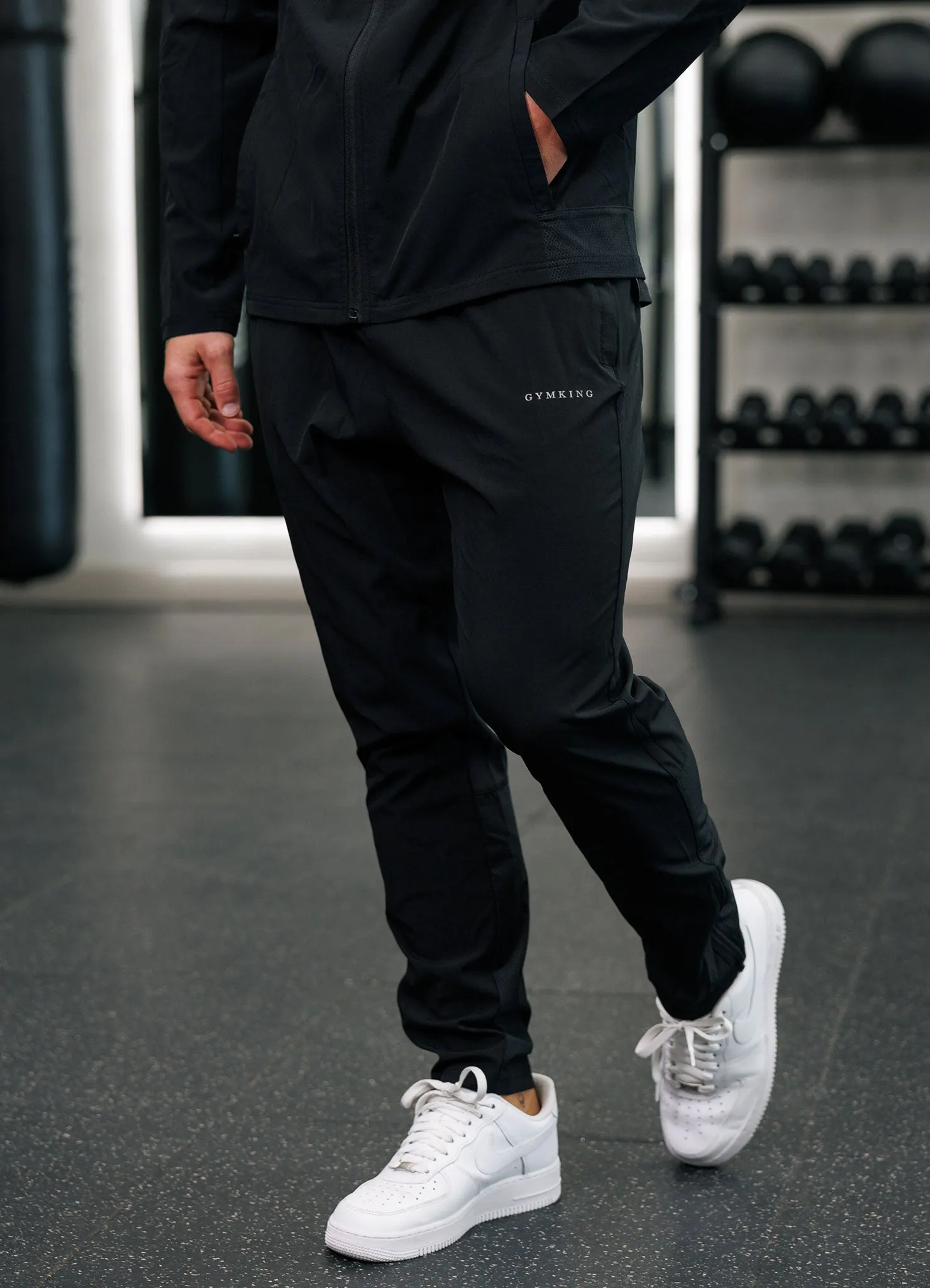 Gym King Hex Jogger - Black/Fossil Grey sold by The Gym King
