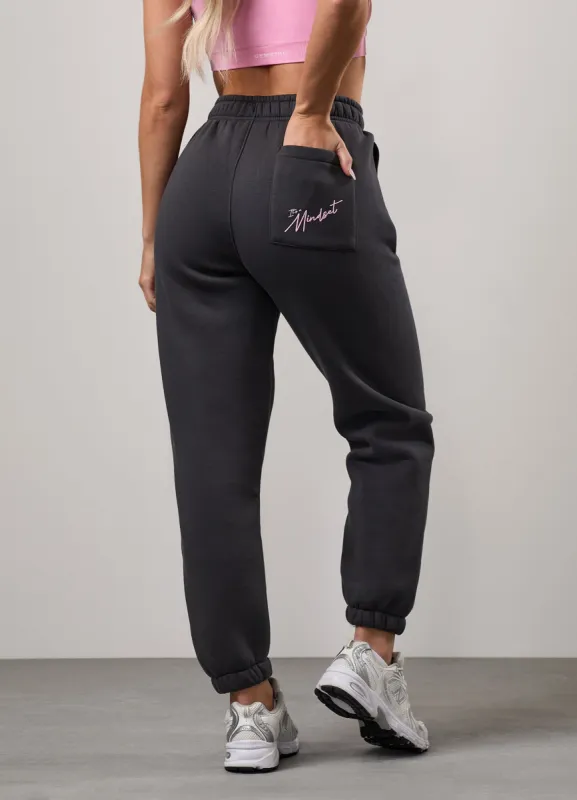 Gym King Script Mindset Relaxed Fit Jogger - Dark Pewter sold by The Gym King
