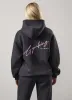 Gym King Script Mindset Oversized Fit Hood - Dark Pewter sold by The Gym King