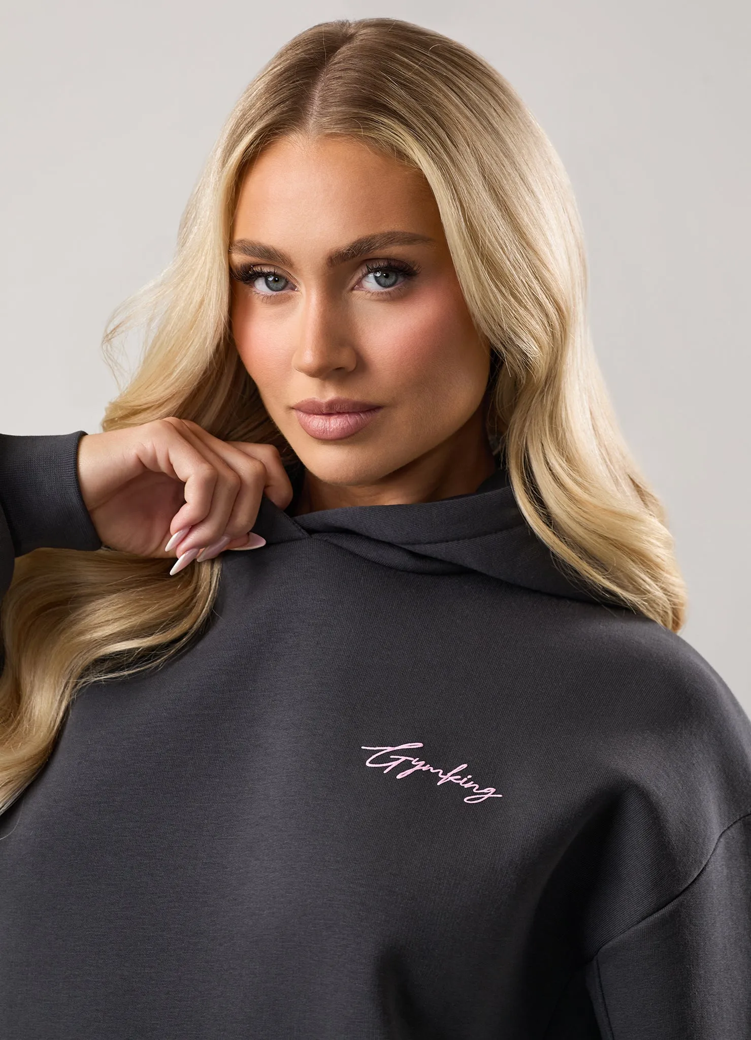 Gym King Script Mindset Tracksuit - Dark Pewter sold by The Gym King product image thumbnail 5