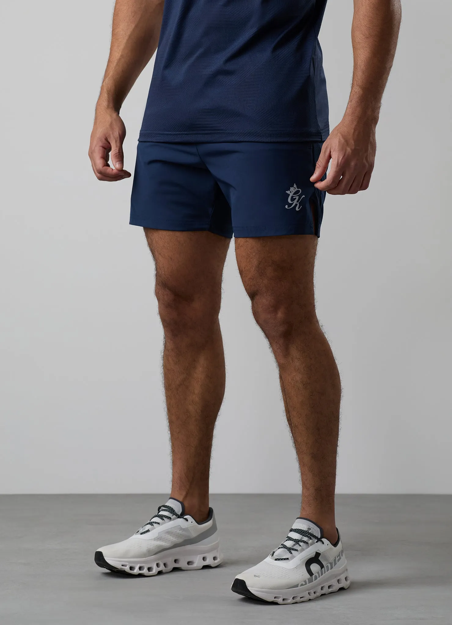 Gym King Geometric Knit 5" Short - Navy sold by The Gym King product image thumbnail 4