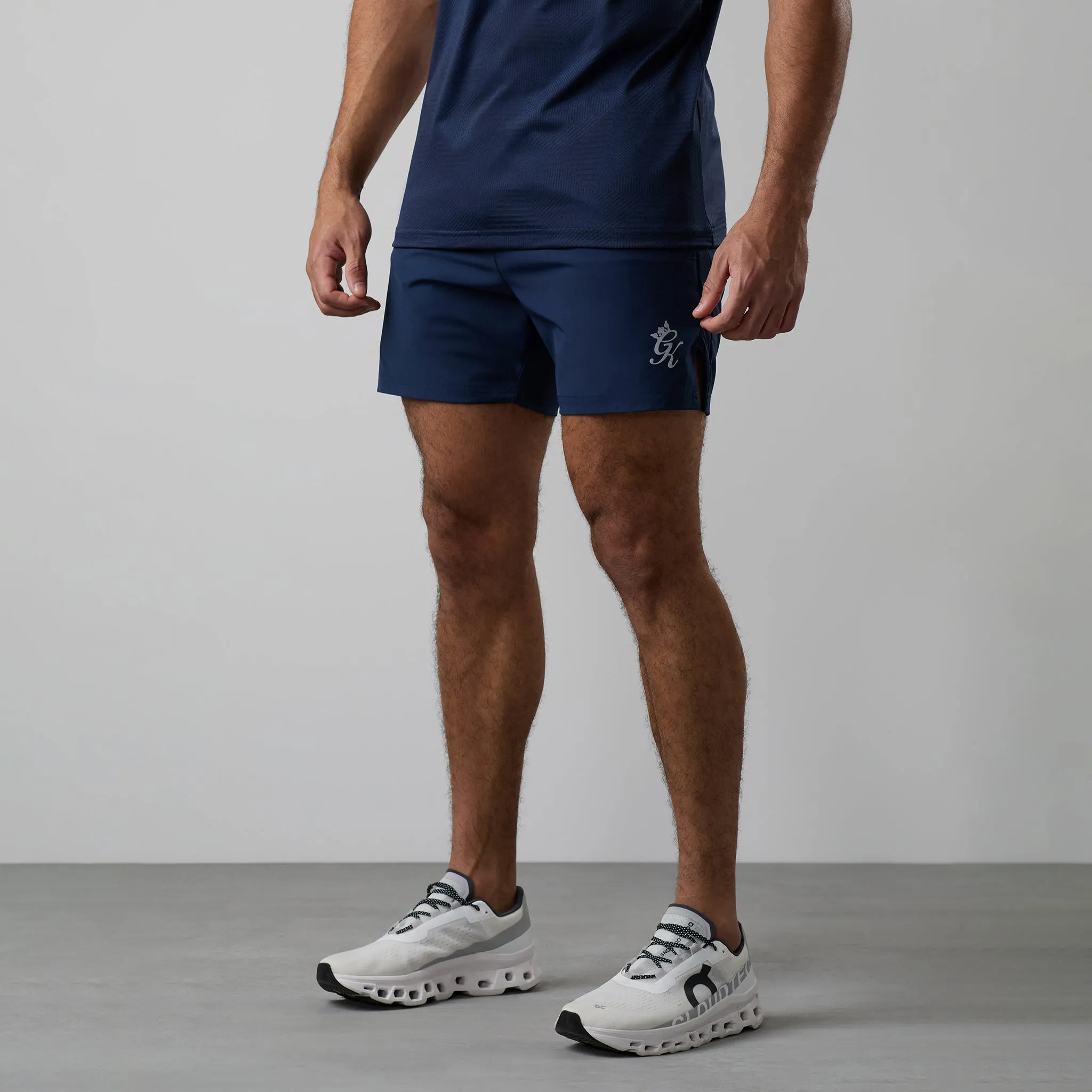Gym King Geometric Knit 5" Short - Navy sold by The Gym King product image thumbnail 2