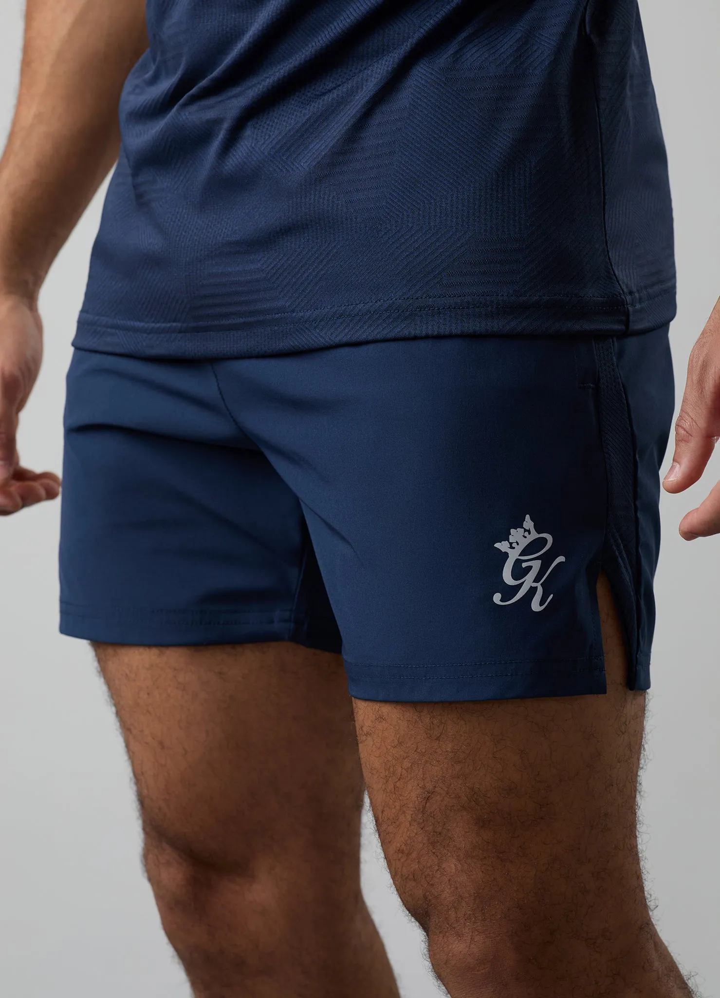 Gym King Geometric Knit 5" Short - Navy sold by The Gym King product image thumbnail 5