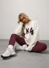 Gym King Restore Knit Crew - Cream/Fig sold by The Gym King
