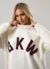 Gym King Restore Knit Crew - Cream/Fig sold by The Gym King