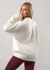 Gym King Restore Knit Crew - Cream/Fig sold by The Gym King