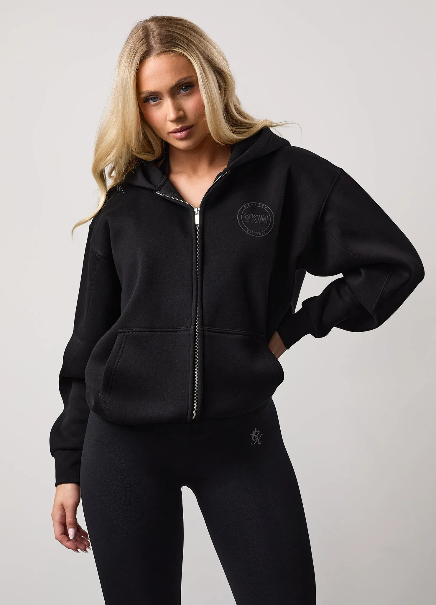Gym King Transform Full Zip Hood Tracksuit - Black sold by The Gym King product image thumbnail 4