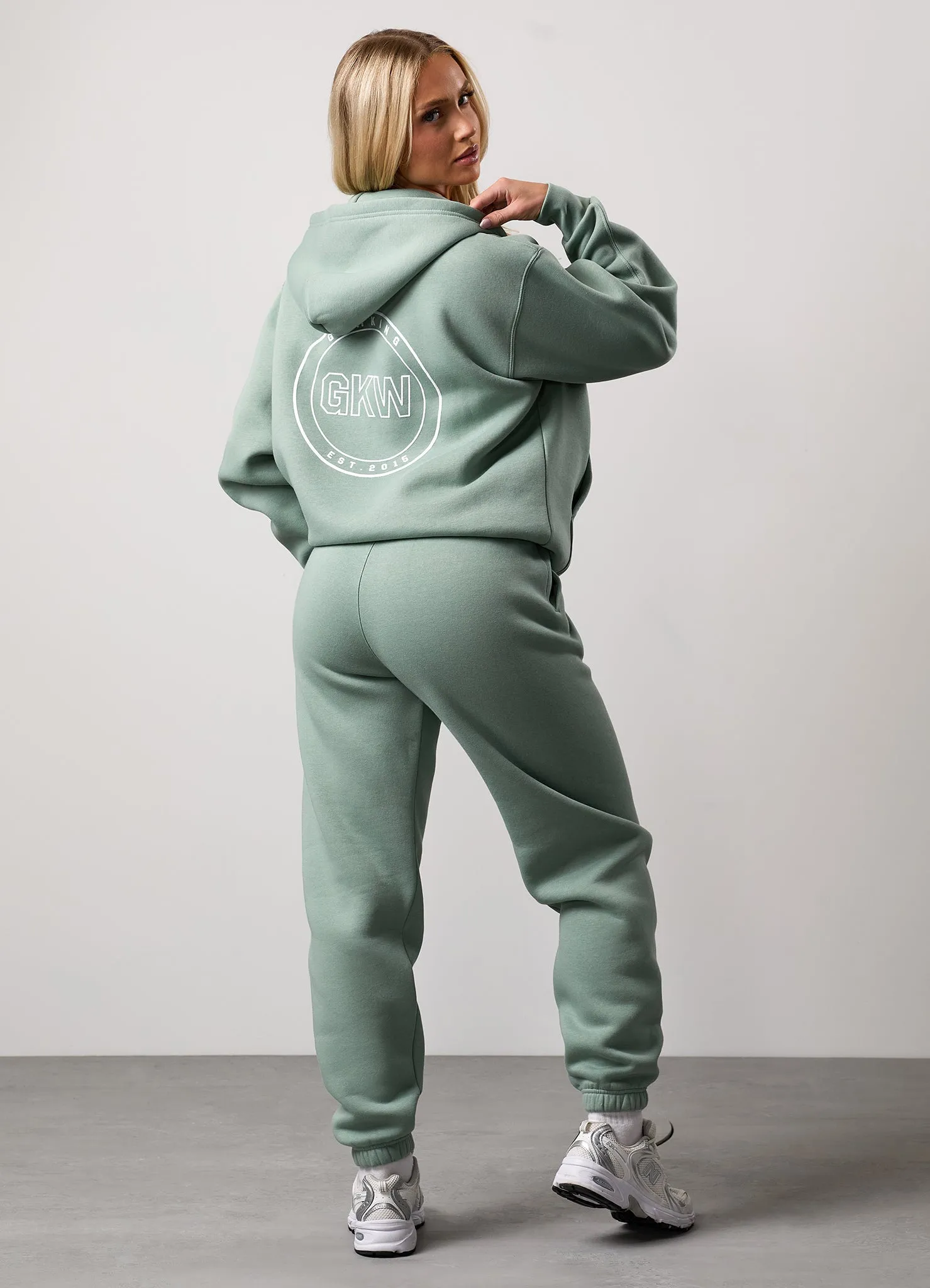 Gym King Transform Full Zip Hood Tracksuit - Soft Sage sold by The Gym King