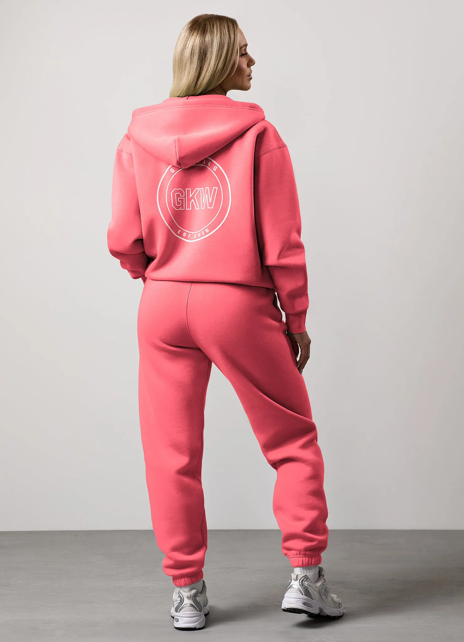 Gym King Transform Full Zip Hood Tracksuit - Coral sold by The Gym King