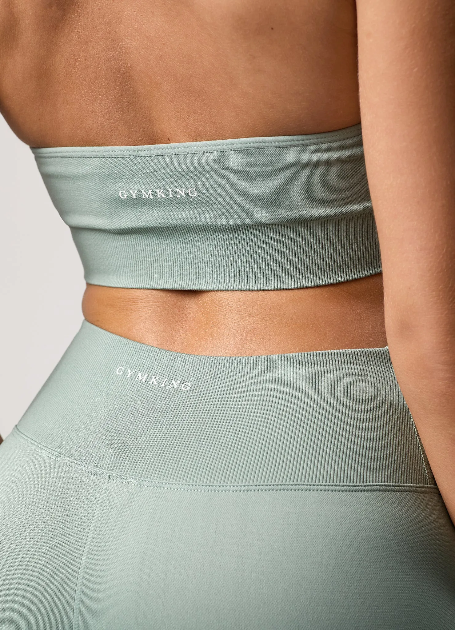 Gym King Transform Seamless Wrap Over Waist Leggings - Soft Sage sold by The Gym King product image thumbnail 5