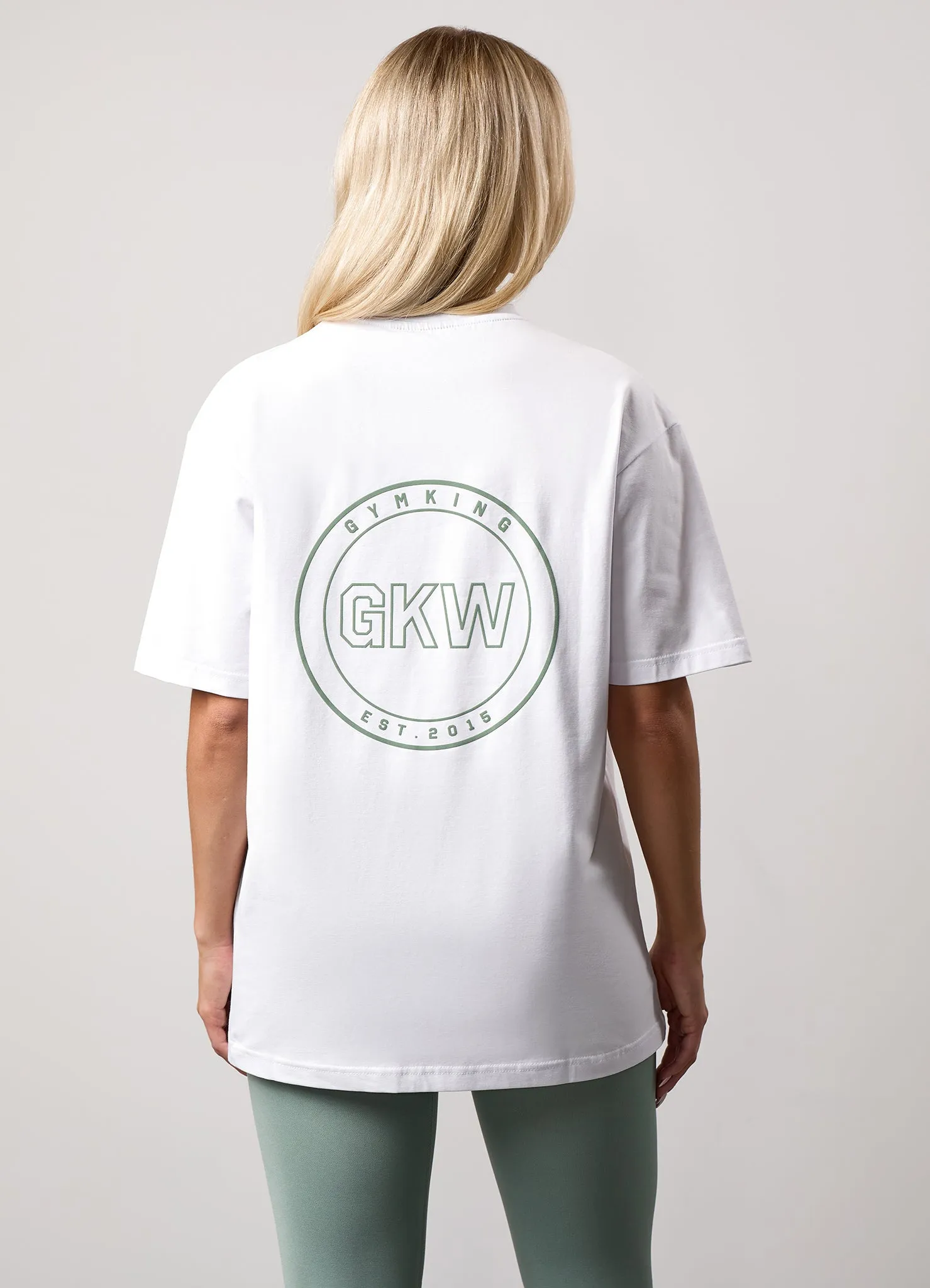 Gym King Transform Boyfriend Tee - White sold by The Gym King