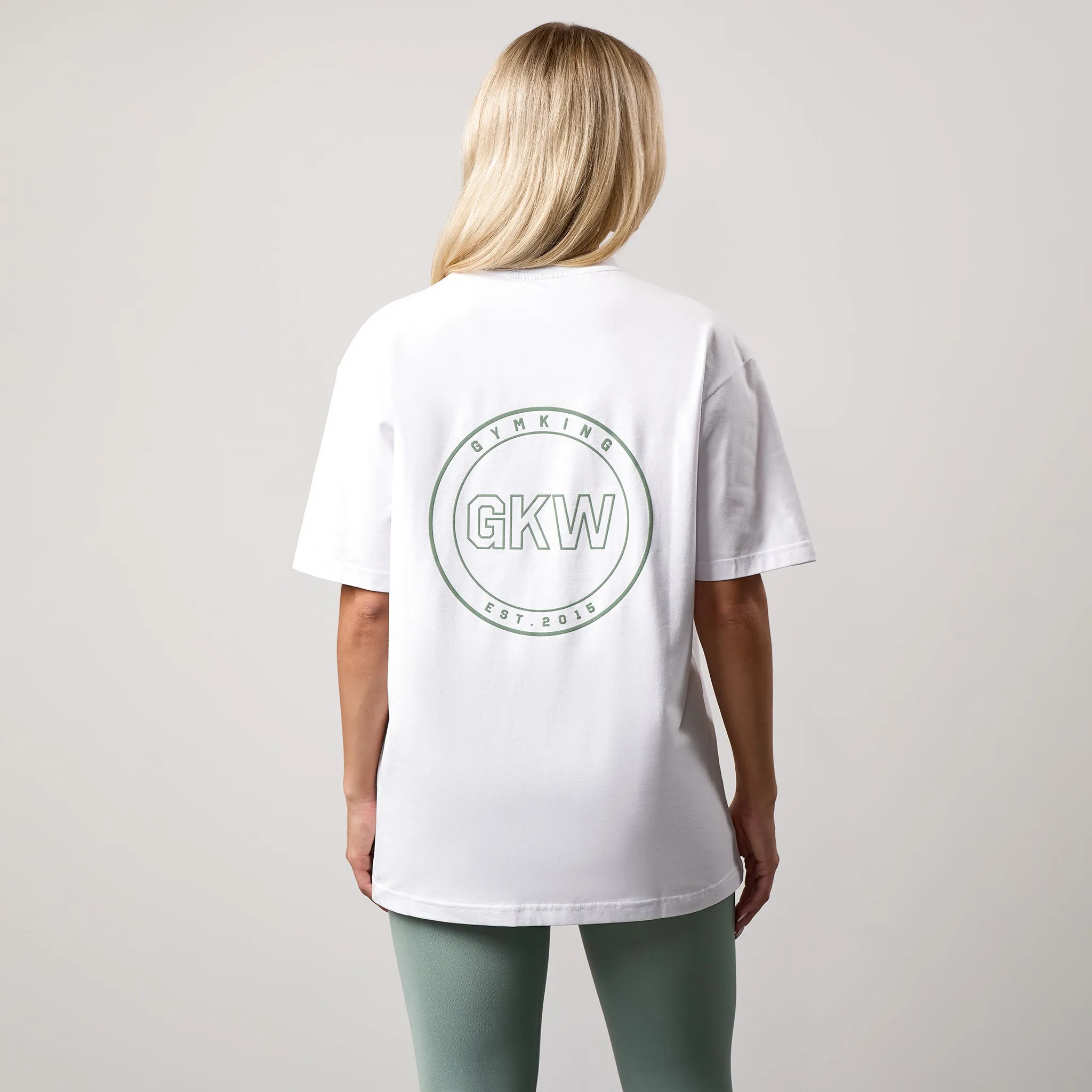 Gym King Transform Boyfriend Tee - White sold by The Gym King product image thumbnail 2