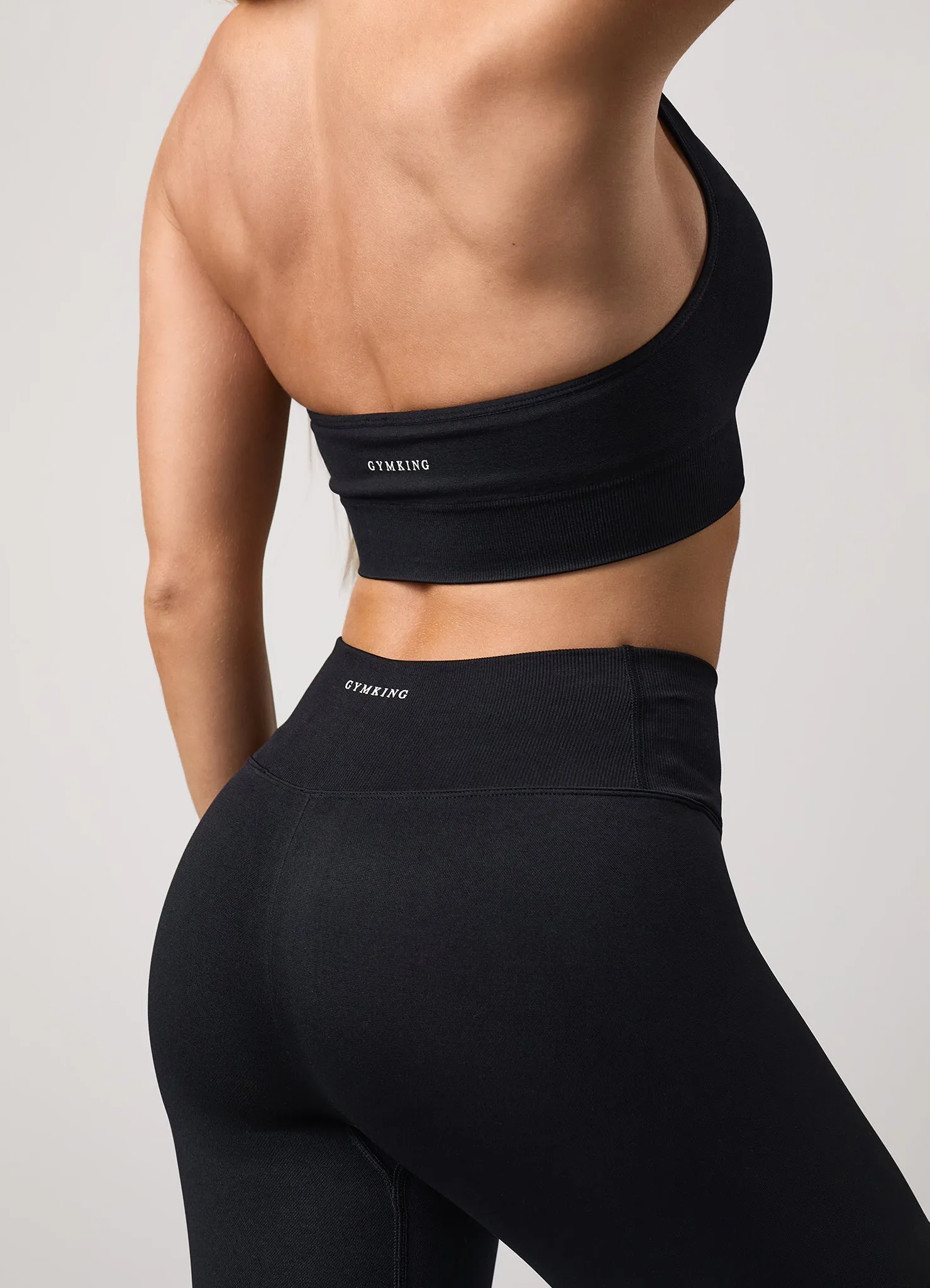 Gym King Transform Seamless Wrap Over Waist Leggings - Black sold by The Gym King product image thumbnail 5