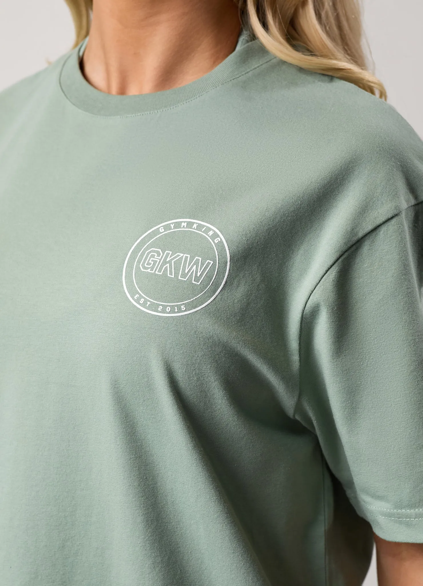 Gym King Transform Boyfriend Tee - Soft Sage sold by The Gym King product image thumbnail 5