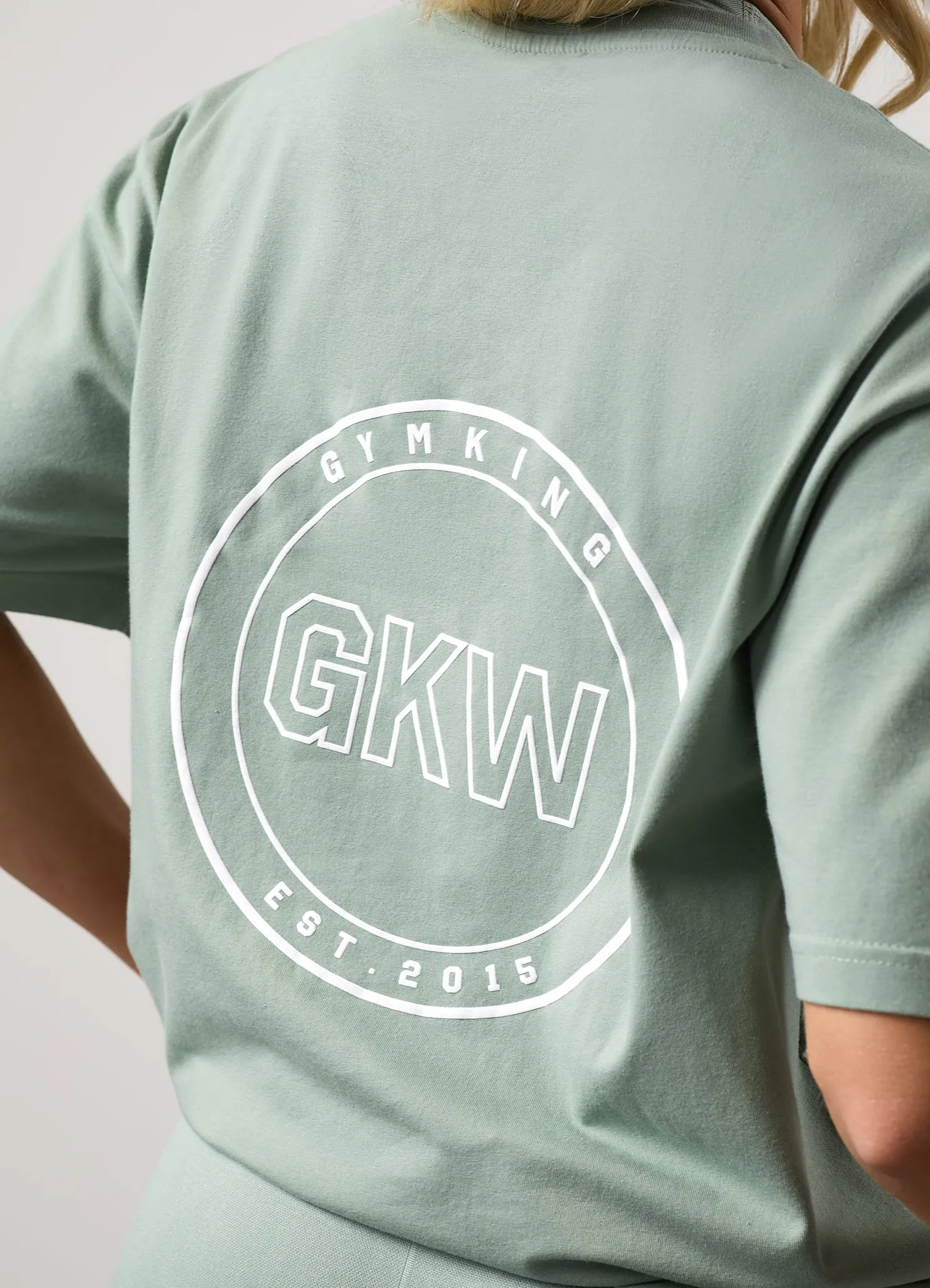 Gym King Transform Boyfriend Tee - Soft Sage sold by The Gym King product image thumbnail 4