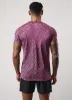 Gym King Seamless Space Dye Tee - Black/Pink sold by The Gym King