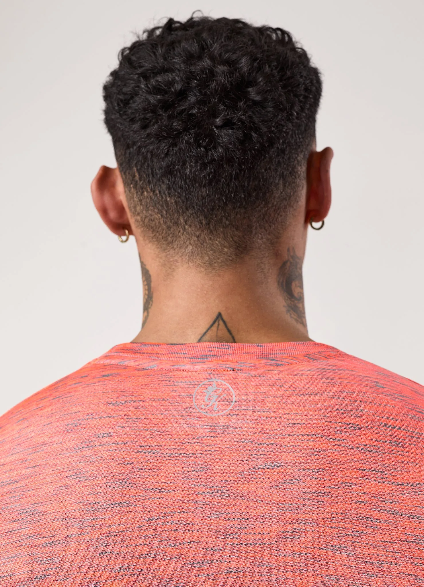 Gym King Seamless Space Dye Tee - Urban Grey/Coral sold by The Gym King product image thumbnail 5