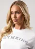 Gym King Compose Cropped Tee - White sold by The Gym King