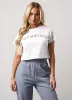 Gym King Compose Cropped Tee - White sold by The Gym King